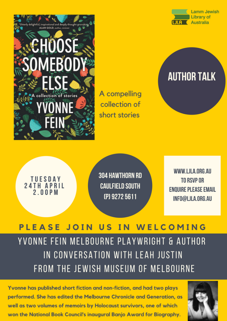 Author Talk: Choose somebody else