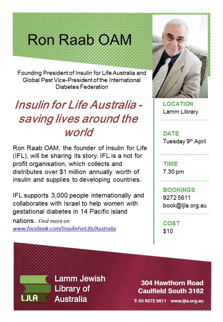 Insulin for Life – with Ron Raab OAM