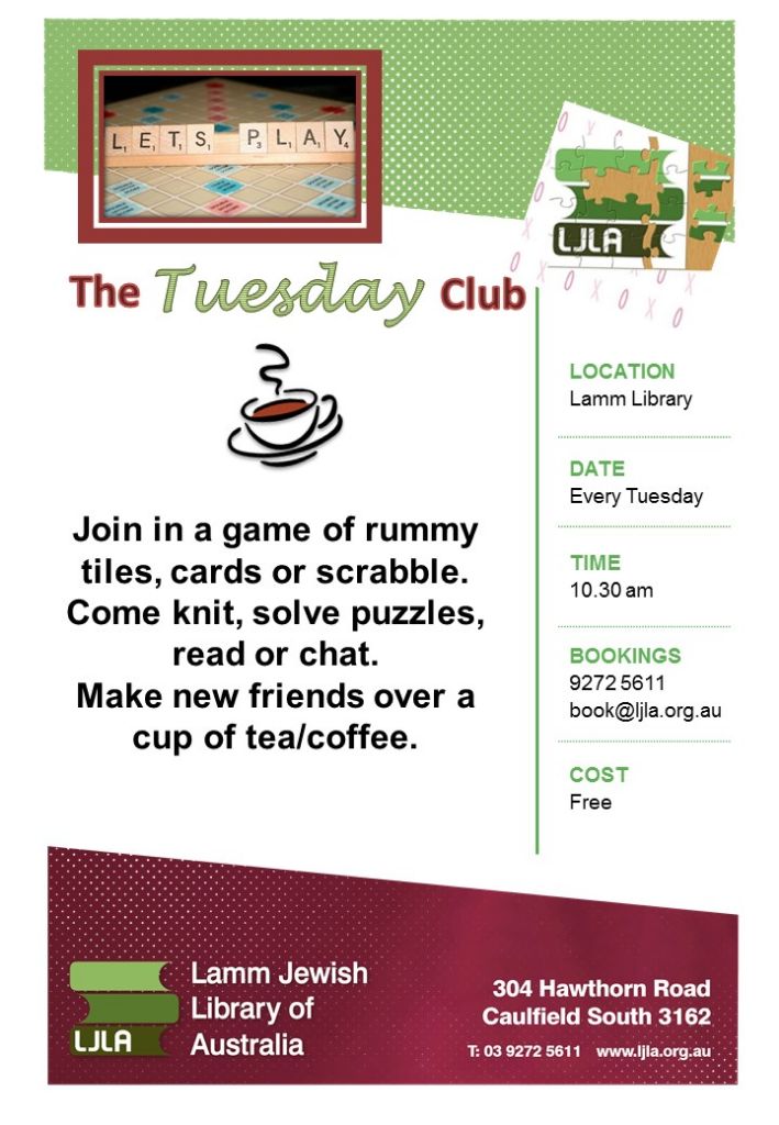 “No Need to Whisper” Tuesday Club
